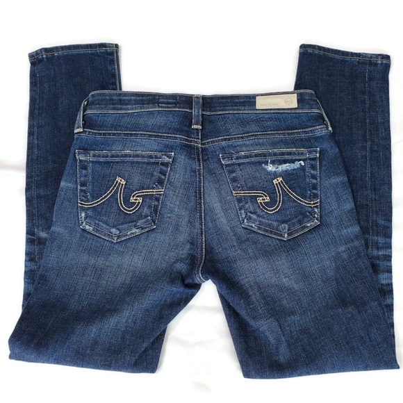AG Adriano Goldschmied Stilt Crop Cigarette Jeans Size 25 Inseam 25" Made in USA - Picture 5 of 13
